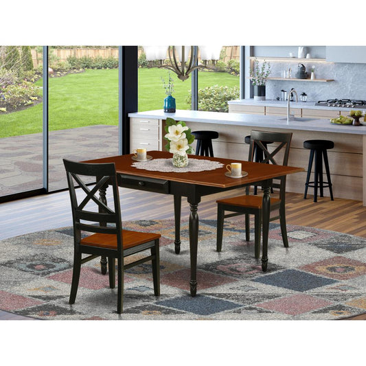 Dining Room Set Black & Cherry MZQU3 - BCH - W By East West Furniture | Dining Sets | Modishstore
