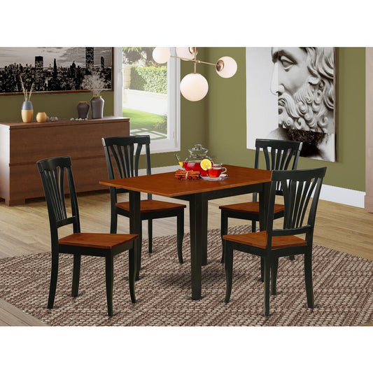 Dining Room Set Black & Cherry NDAV5 - BCH - W By East West Furniture | Dining Sets | Modishstore