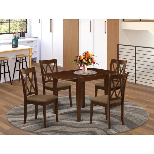 Dining Room Set Mahogany NDCL5 - MAH - C By East West Furniture | Dining Sets | Modishstore