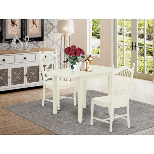 Dining Room Set Linen White NDDO3 - LWH - W By East West Furniture | Dining Sets | Modishstore