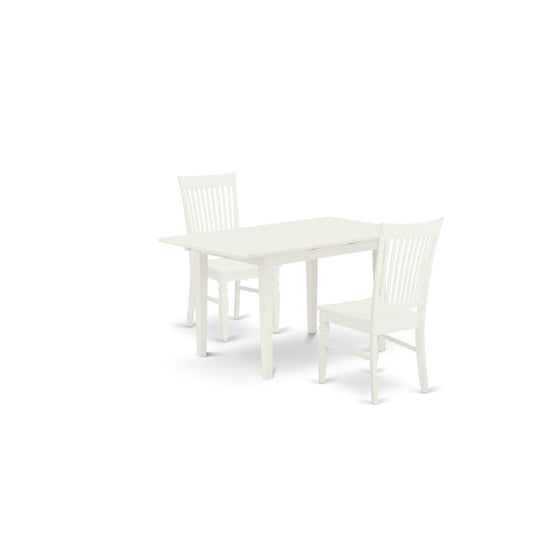 Dining Table - Dining Chairs NOWE3 - WHI - W By East West Furniture | Dining Sets | Modishstore