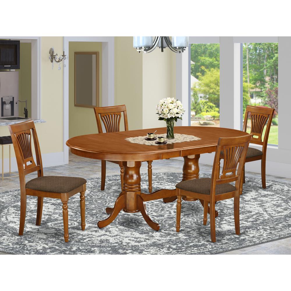 5 Pc Dining Set-Dining Table Plus 4 Kitchen Dining Chairs By East West Furniture | Dining Sets | Modishstore - 2
