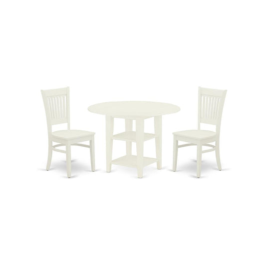 Dining Table - Dining Chairs SUVA3 - LWH - W By East West Furniture | Dining Sets | Modishstore
