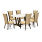 7Pc Kitchen Table Set Contains A Dining Room Table And 6 Parson Dining Chairs By East West Furniture | Dining Sets | Modishstore