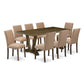 9-Pc Modern Dining Table Set Includes 8 Upholstered Dining Chairs By East West Furniture | Dining Sets | Modishstore