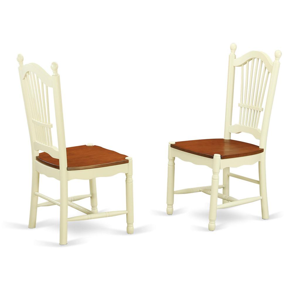 Dining Room Set Buttermilk & Cherry MZDO3 - WHI - W By East West Furniture | Dining Sets | Modishstore - 3
