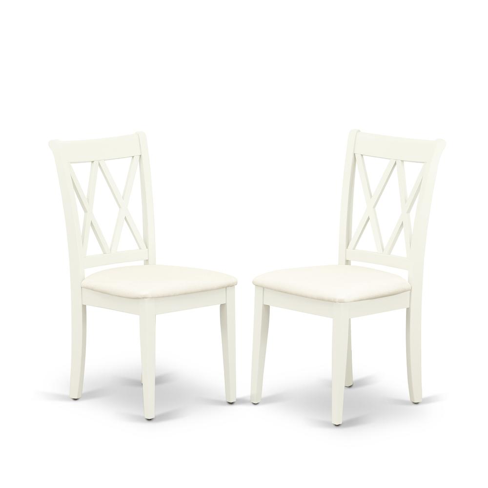 Dining Room Set Linen White DOCL6 - LWH - C By East West Furniture | Dining Sets | Modishstore - 4
