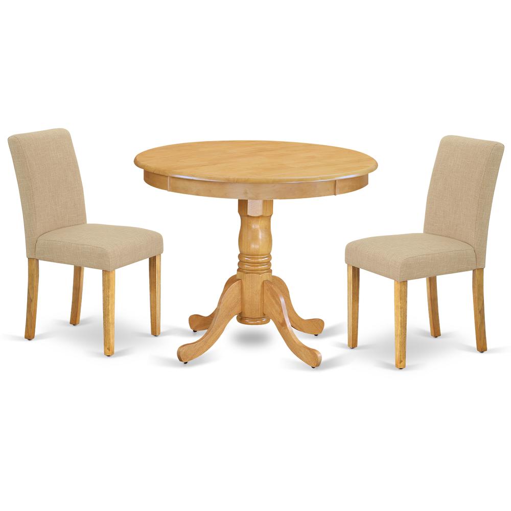 Dining Room Set Oak ANAB3-OAK-04 By East West Furniture | Dining Sets | Modishstore - 2