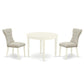 Dining Room Set Linen White BOGA3 - WHI - 35 By East West Furniture | Dining Sets | Modishstore - 2