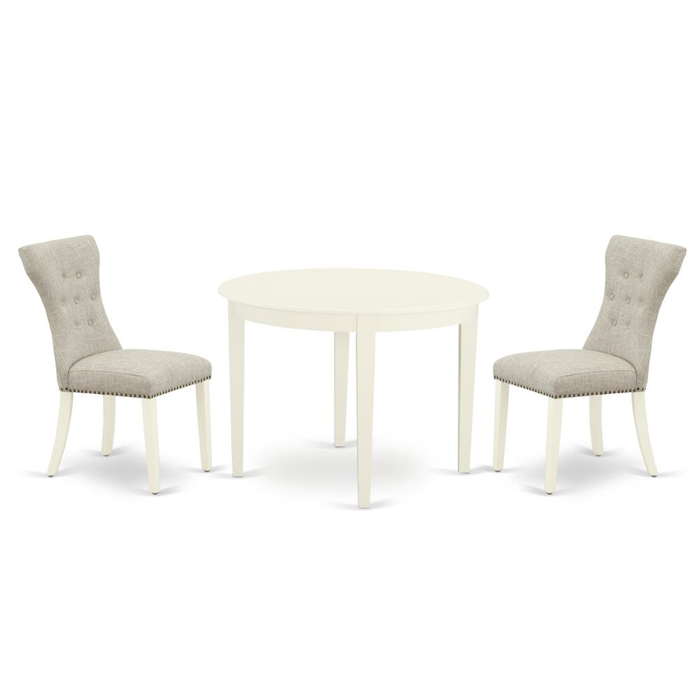 Dining Room Set Linen White BOGA3 - WHI - 35 By East West Furniture | Dining Sets | Modishstore - 2