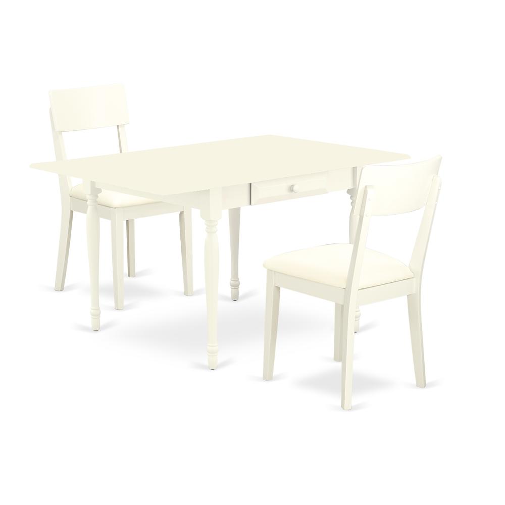 Dining Room Set Linen White MZAD3 - LWH - LC By East West Furniture | Dining Sets | Modishstore - 2