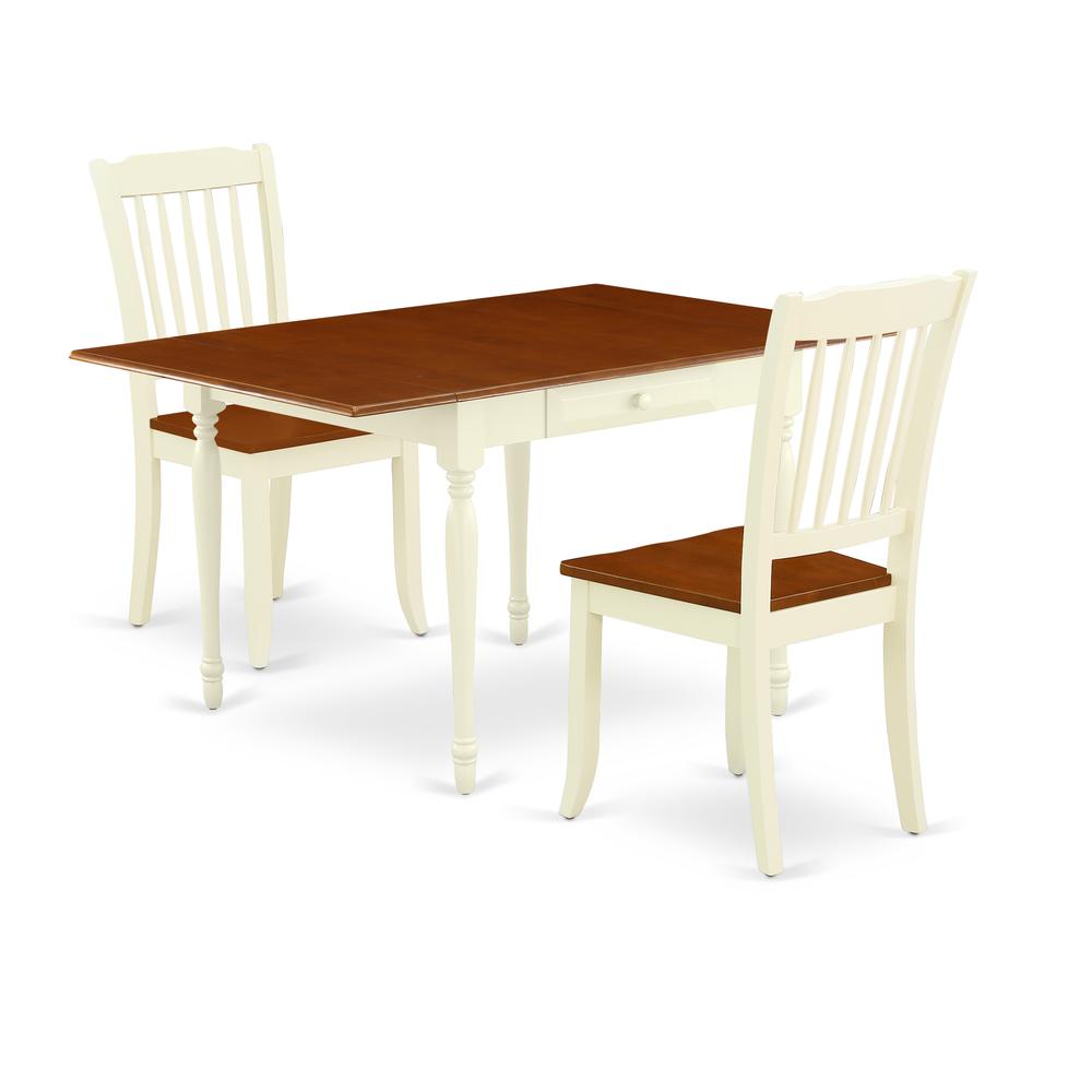 Dining Room Set Buttermilk & Cherry MZDA3 - WHI - W By East West Furniture | Dining Sets | Modishstore - 2