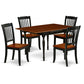 Dining Room Set Black & Cherry MZDA5 - BCH - W By East West Furniture | Dining Sets | Modishstore - 2