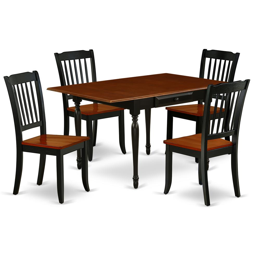 Dining Room Set Black & Cherry MZDA5 - BCH - W By East West Furniture | Dining Sets | Modishstore - 2