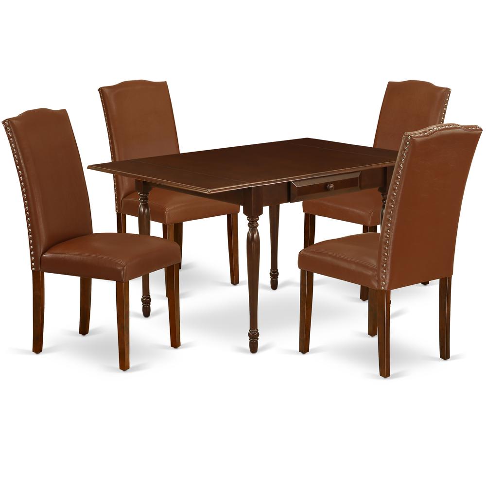 Dining Room Set Mahogany MZEN5 - MAH - 66 By East West Furniture | Dining Sets | Modishstore - 2