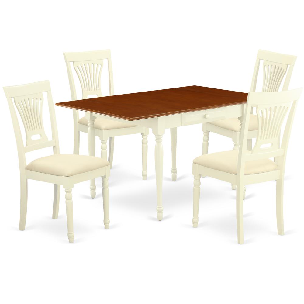 Dining Room Set Buttermilk & Cherry MZPL5 - WHI - C By East West Furniture | Dining Sets | Modishstore - 2