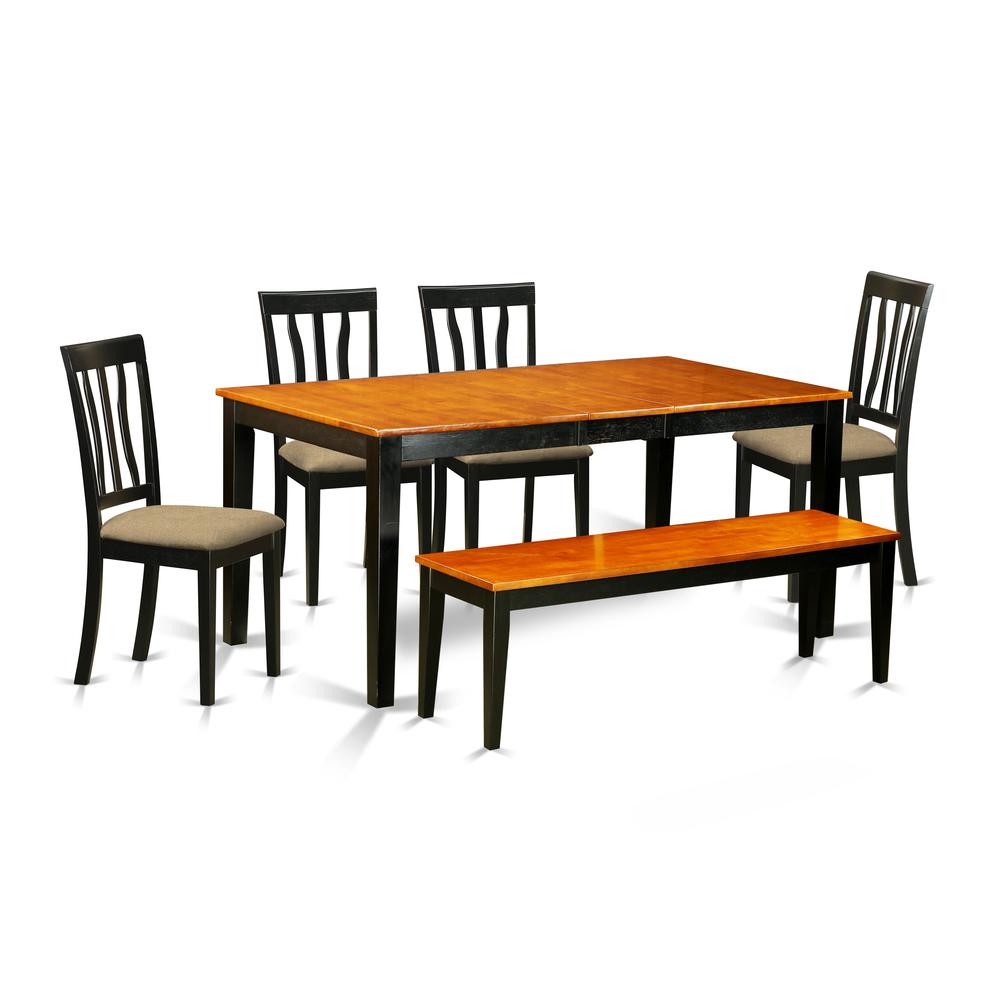 Nian6BchC 6 Pc Kitchen Table SetDining Table And 4 Wood Kitchen Cha