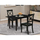 Dining Table - Dining Chairs NOBO3 - BLK - W By East West Furniture | Dining Sets | Modishstore - 2