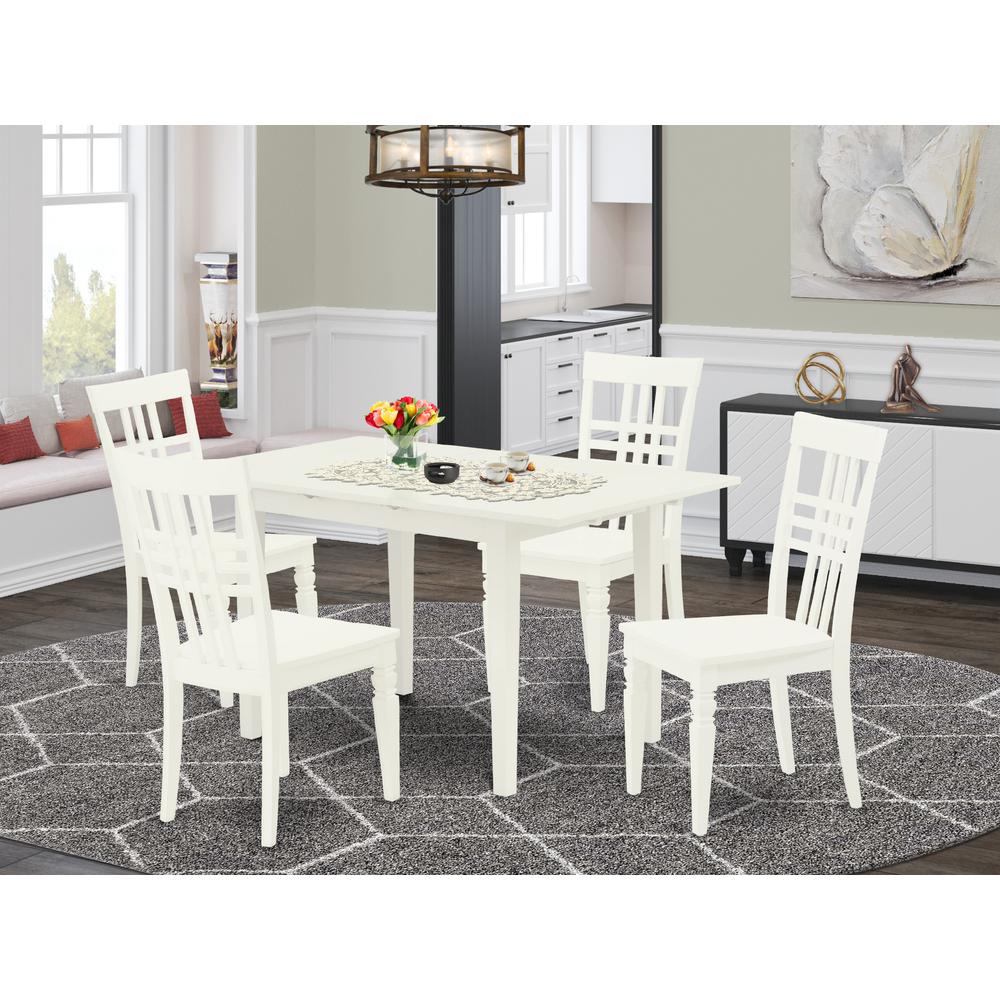 Dining Table - Dining Chairs NOLG5 - LWH - W By East West Furniture | Dining Sets | Modishstore - 2