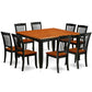 Dining Room Set Black & Cherry PFDA9-BCH-W By East West Furniture | Dining Sets | Modishstore - 2