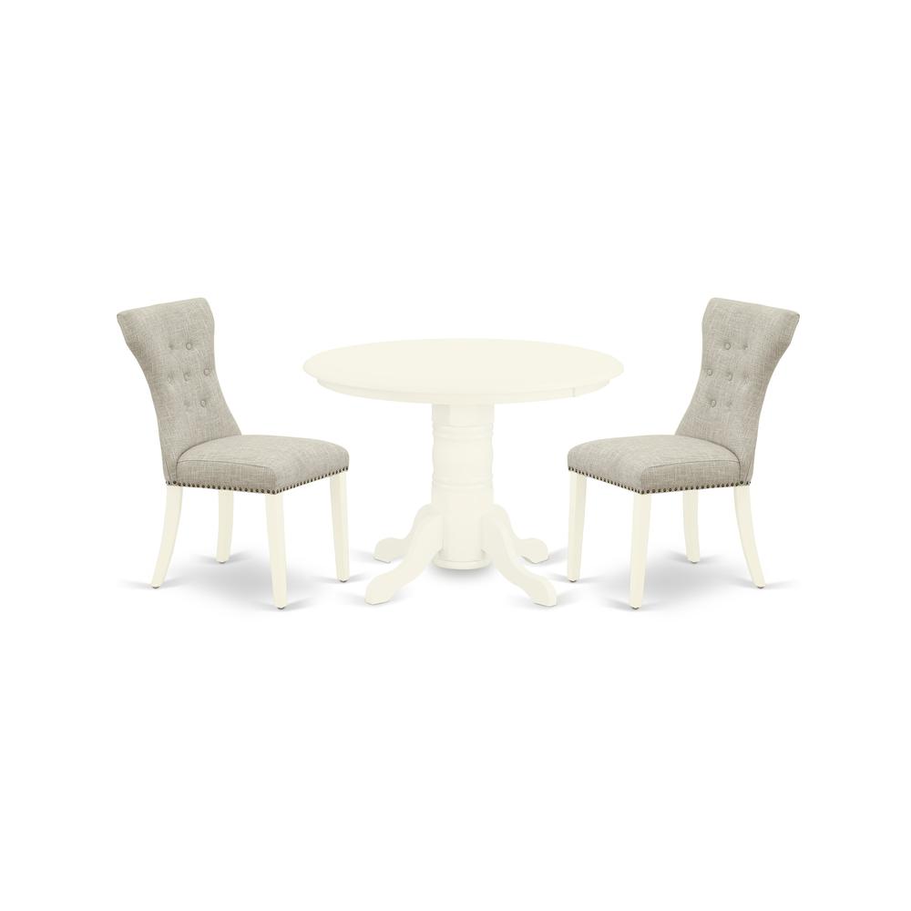 Dining Room Set Linen White SHGA3 - WHI - 35 By East West Furniture | Dining Sets | Modishstore - 2