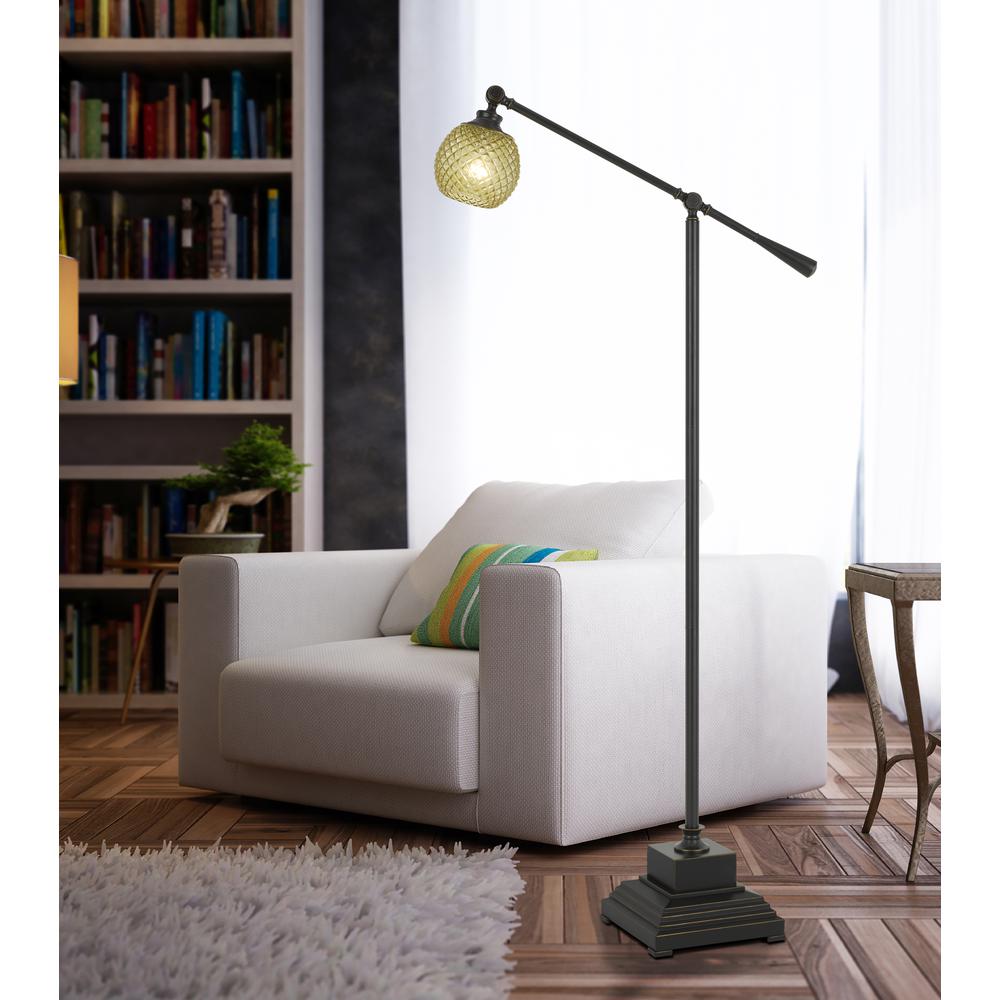 62" Height Balance Arm Metal Floor Lamp In Dark Bronze Finish By Cal Lighting | Floor Lamps | Moidshstore - 2