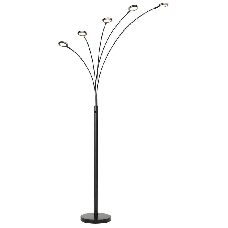 Cremona Integrated Led Metal Arc Floor Lamp 79" Height Metal Floor Lamp In Dark Bronze Finish By Cal Lighting | Floor Lamps | Moidshstore