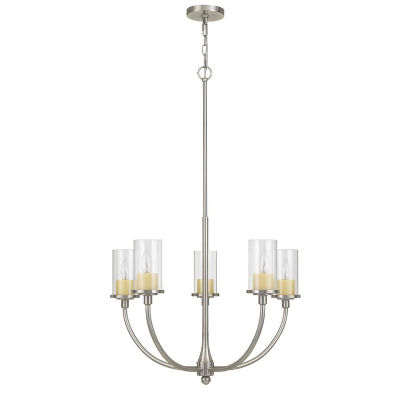 Jervis Metal Chandelier With Glass Shades By Cal Lighting | Chandeliers | Moidshstore