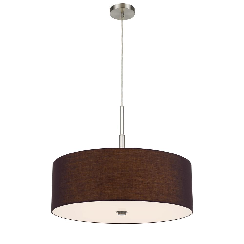 60W X 4 Lonoke Pendant Fixture With Hardback Drum Shade, Plum By Cal Lighting | Chandeliers | Moidshstore - 3