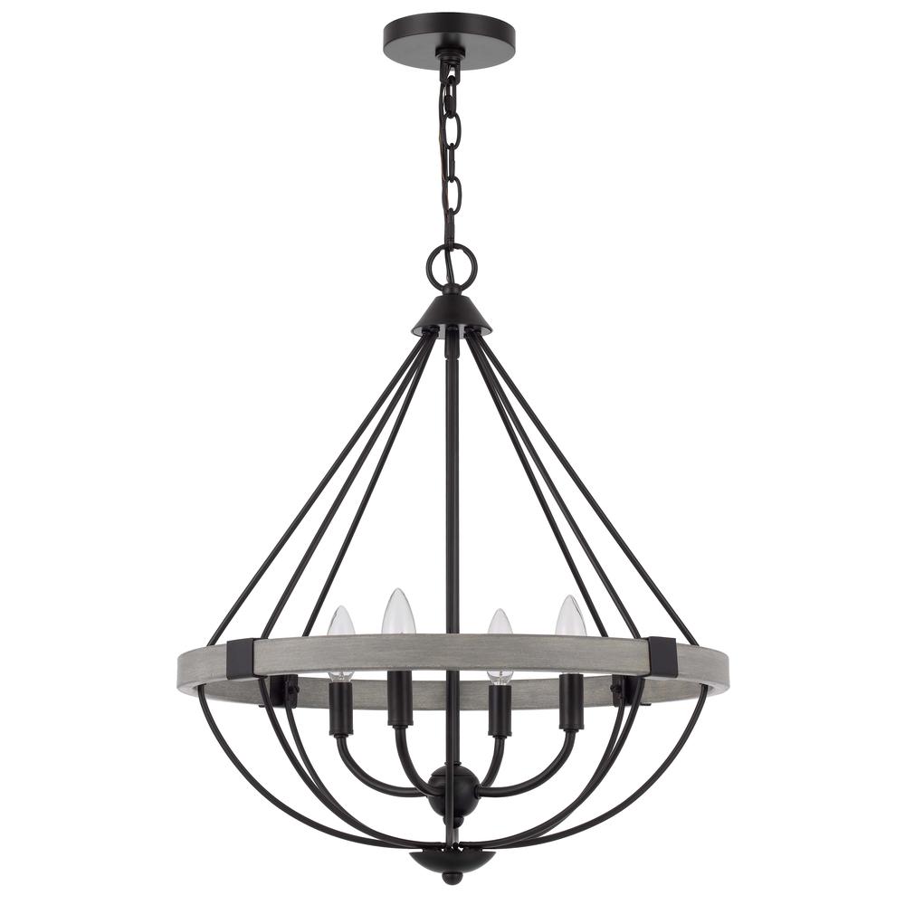 60W X 4 Somersworth Metal Chandelier By Cal Lighting | Chandeliers | Moidshstore