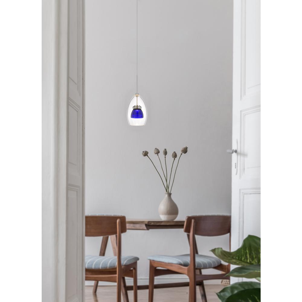 Integrated Dimmable Led Double Glass Mini Pendant Light. 6W, 450 Lumen, 3000K (Base Model), Clear By Cal Lighting | Pendant Lamps | Moidshstore - 3