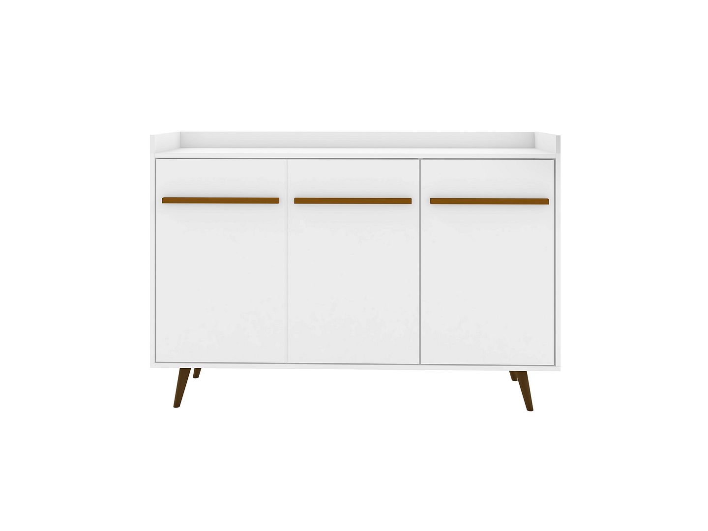 Manhattan Comfort Bradley 53.54 Buffet Stand with 4 Shelves White | Sideboards | Modishstore-2