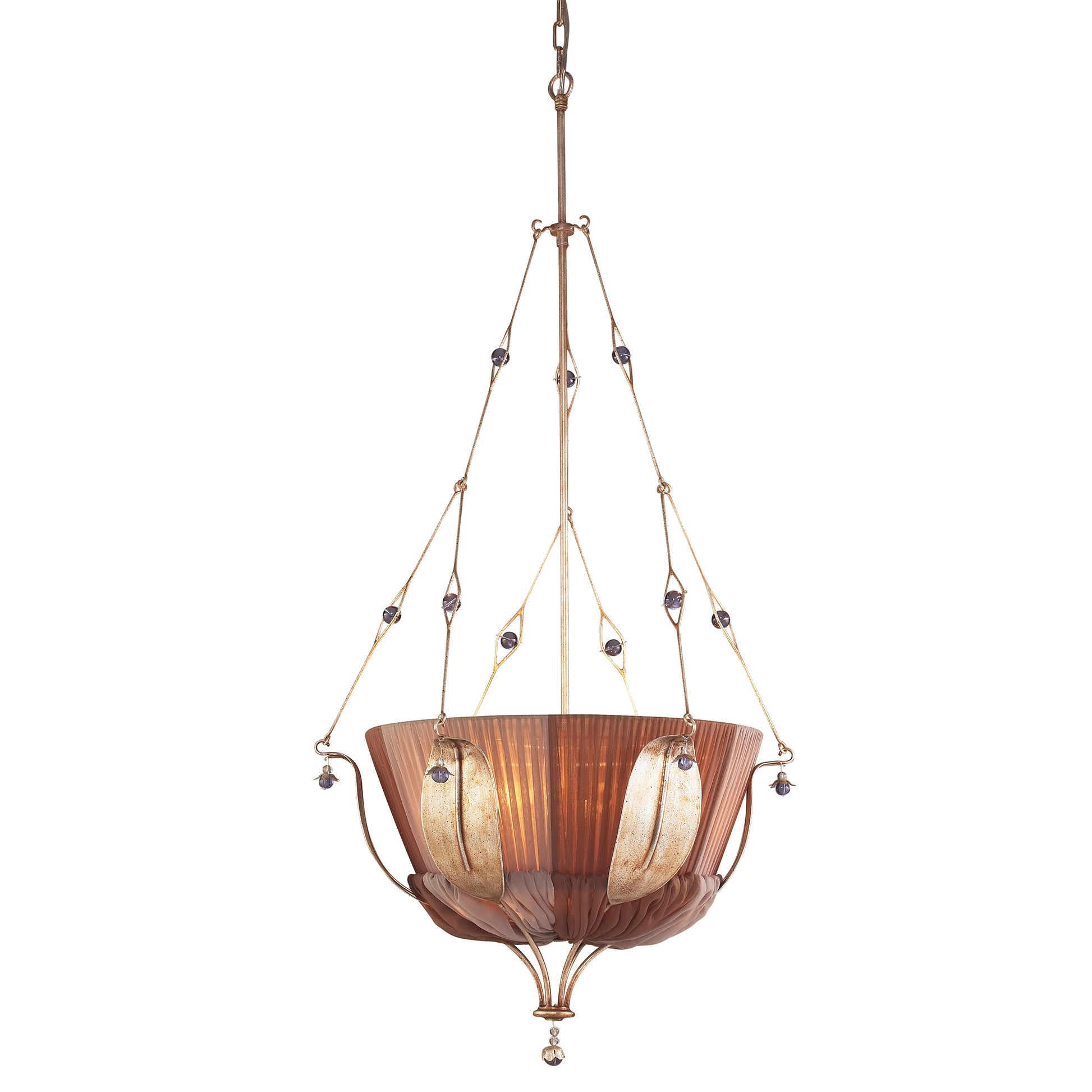 OLIVISSA COLLECTION 3-LIGHT PENDANT in A BRONZED SILVER FINISH ELK Lighting | Pendant Lamps | Modishstore