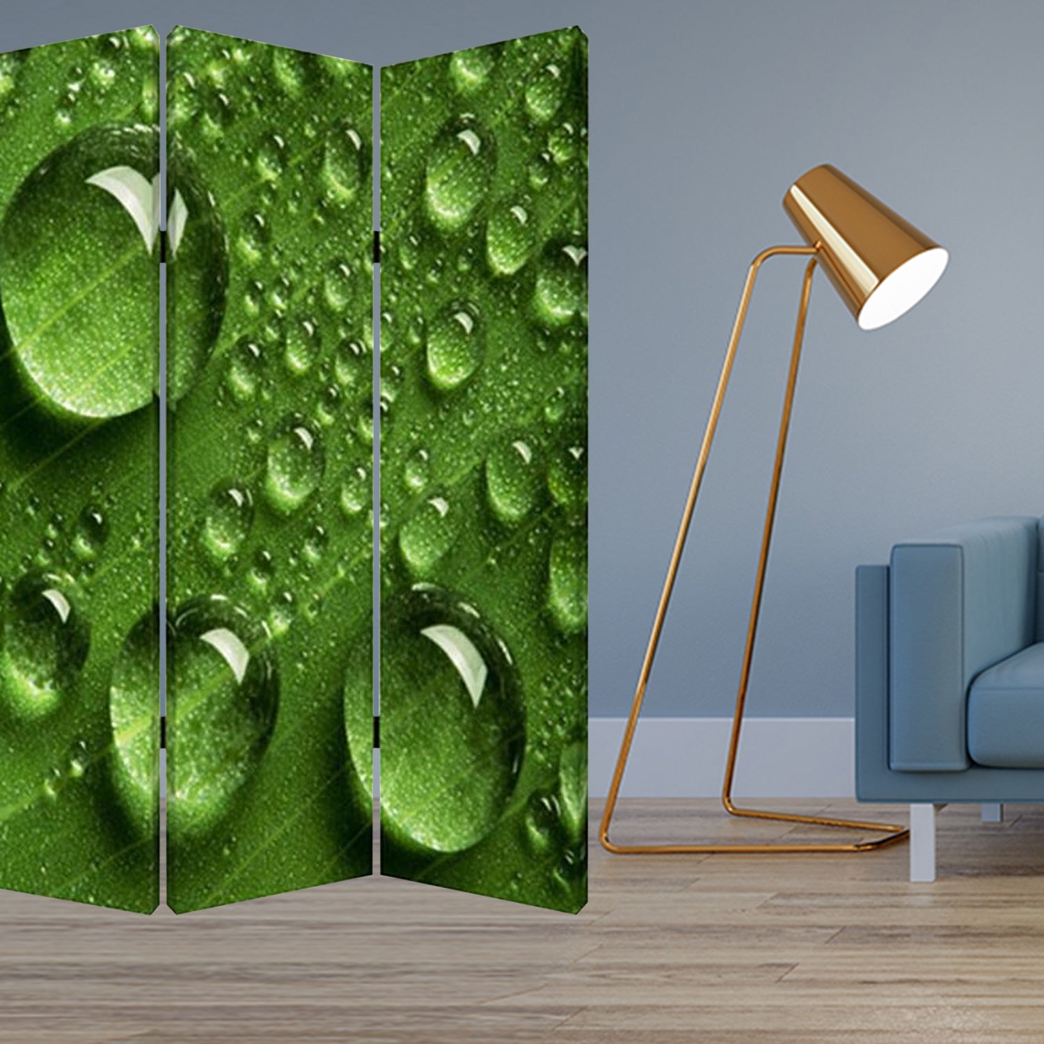 Multi Color Wood Canvas Rain Screen By Homeroots | Room Dividers | Modishstore