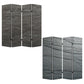 Multi Color Wood Canvas Black Slate Screen By Homeroots - 274662 | Room Dividers | Modishstore - 3