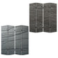 Multi Color Wood Canvas Black Slate Screen By Homeroots - 274662 | Room Dividers | Modishstore - 4