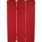 Red Wood Screen By Homeroots - 274691 | Room Dividers | Modishstore