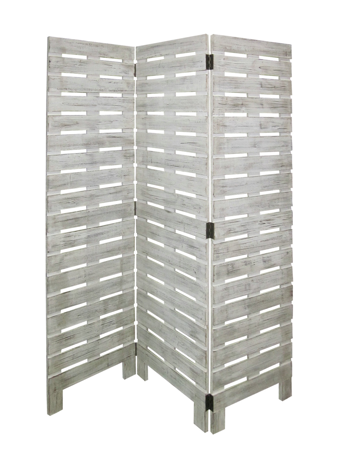 White Wood Garden Screen By Homeroots | Room Dividers | Modishstore - 2