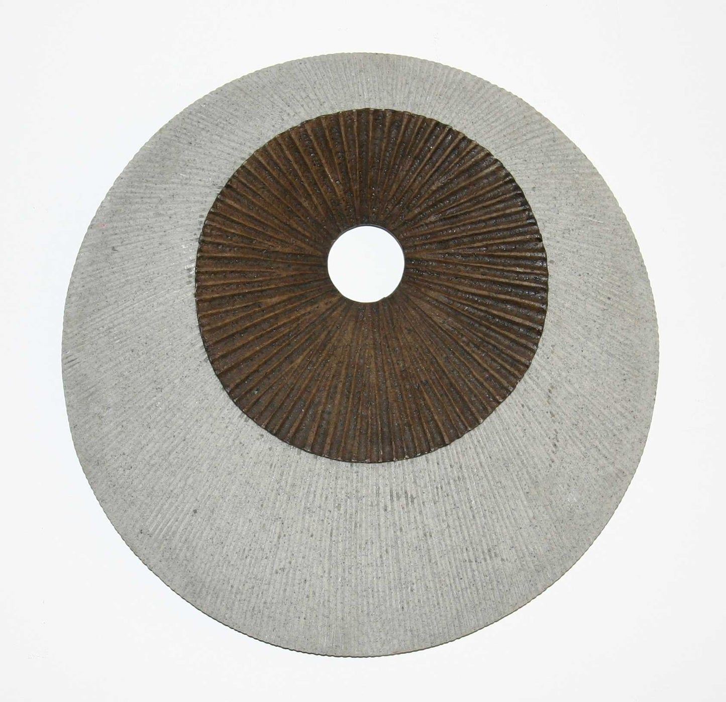 Brown & Gray Round Ribbed Wall Decor By Homeroots | Wall Decor | Modishstore - 2