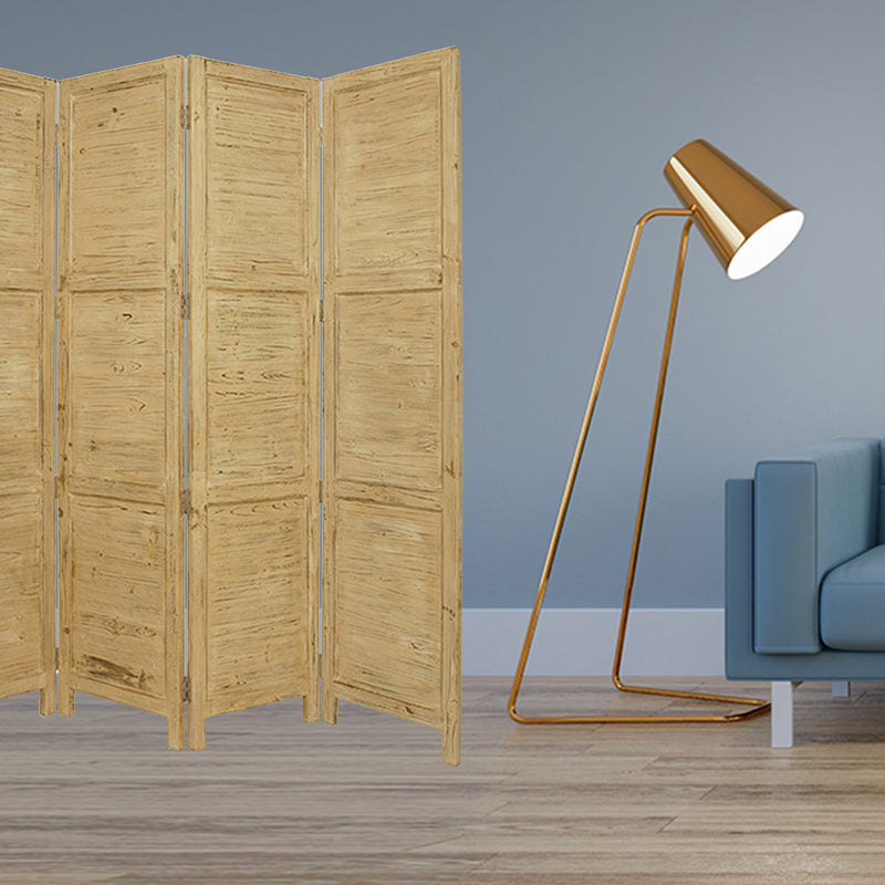 Yellow Wood Screen By Homeroots | Room Dividers | Modishstore