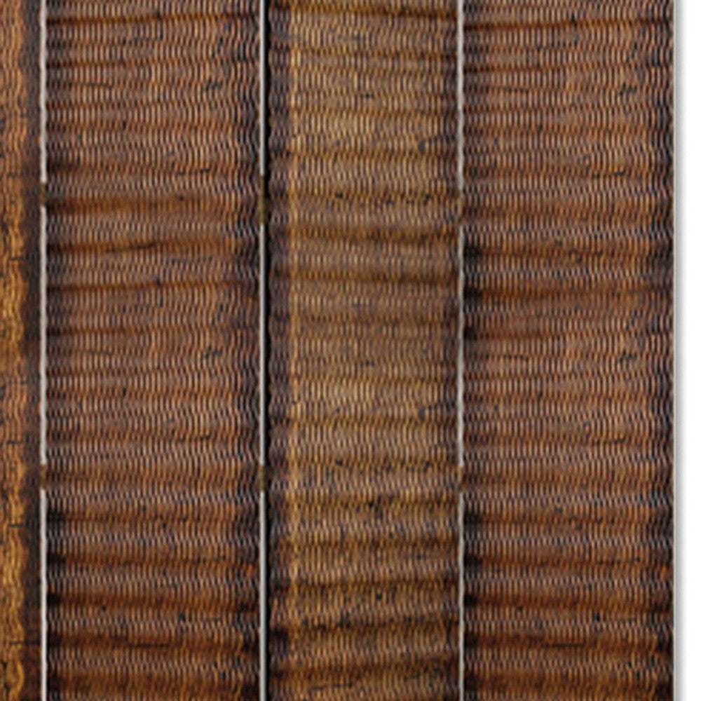 Brown Wood Screen By Homeroots - 274907 | Room Dividers | Modishstore - 5