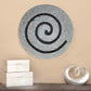19" Gray Round Modern Spiral Wall Art By Homeroots | Wall Decor | Modishstore - 3
