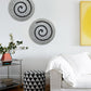 19" Gray Round Modern Spiral Wall Art By Homeroots | Wall Decor | Modishstore - 4