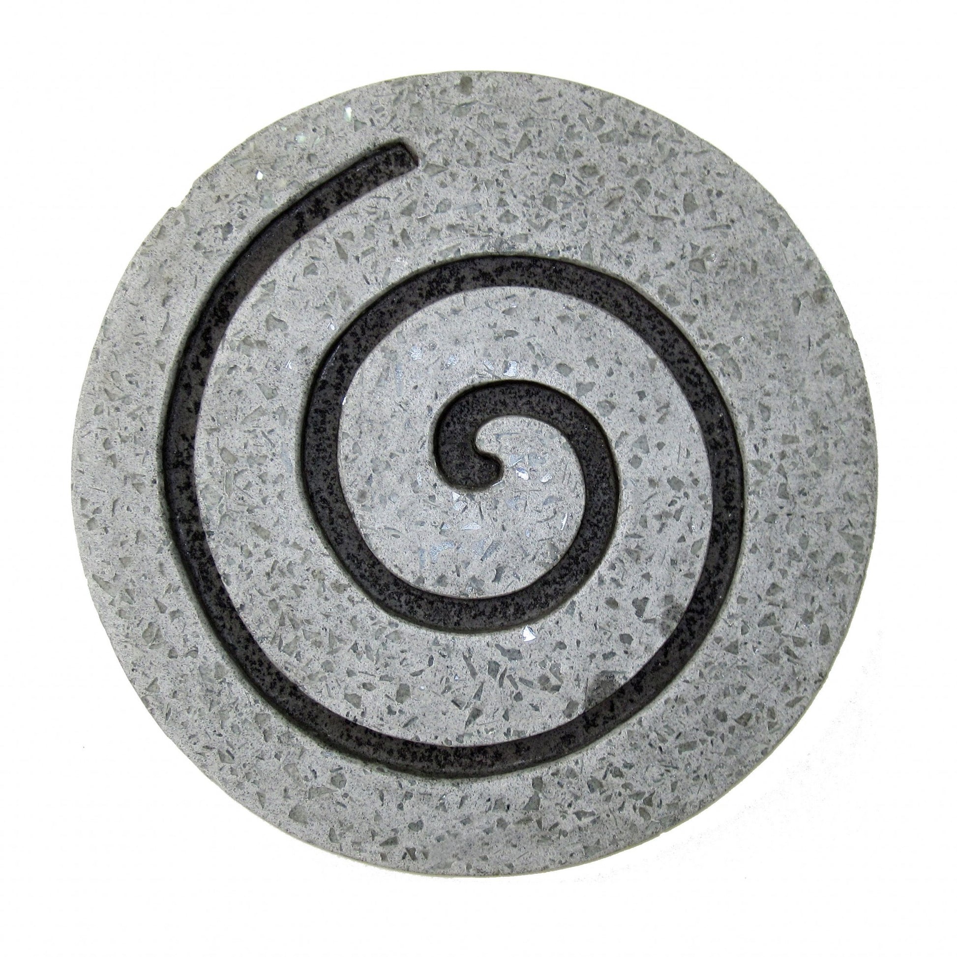 28" Gray Round Modern Spiral Wall Art By Homeroots | Wall Decor | Modishstore - 2