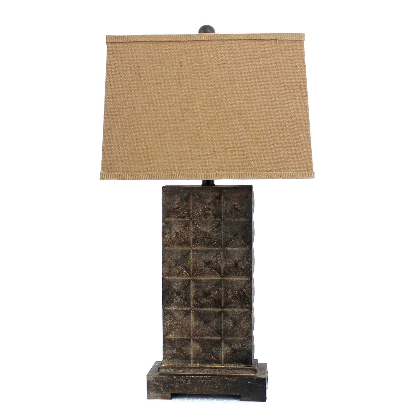 Brown Vintage With Metal Pedestal - Table Lamp | Table Lamps | Modishstore