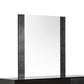 41" Black MDF and Glass Mirror By Homeroots | Mirrors | Modishstore