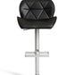 42' Black Eco Leather And Steel Bar Stool By Homeroots | Bar Stools | Modishstore
