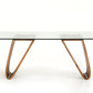 30' Walnut Wood And Glass Dining Table By Homeroots - 283014 | Dining Tables | Modishstore - 5