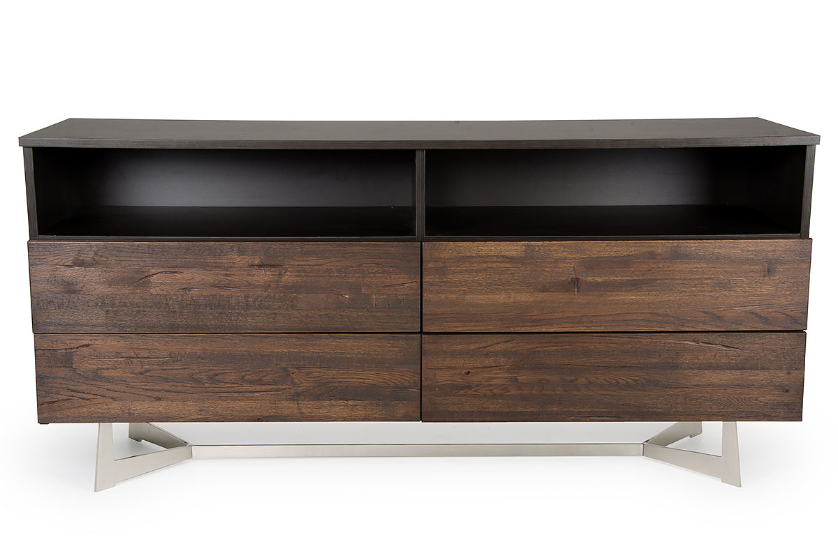 Dark Aged Oak Dresser Or Tv Stand By Homeroots | Dressers | Modishstore