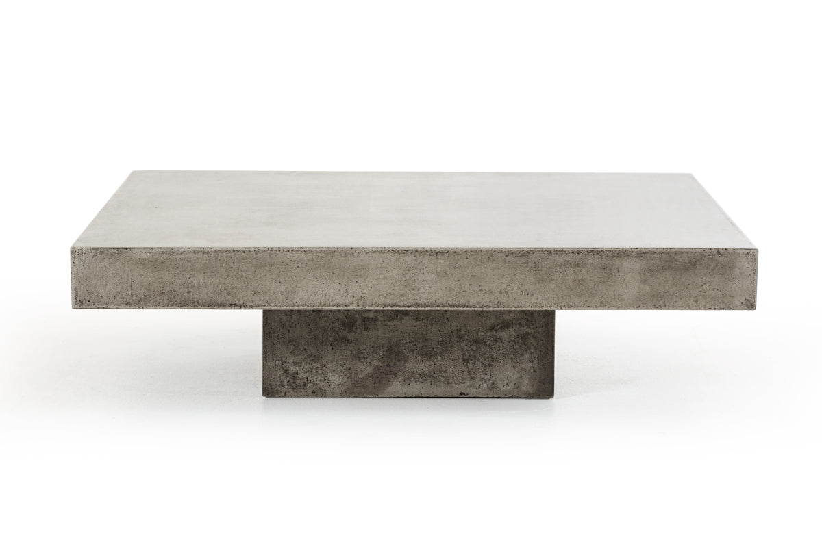 12' Concrete Coffee Table By Homeroots | Coffee Tables | Modishstore - 2